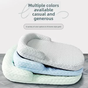 Breathable Spring Summer Cooling Large Dog Bed Ati-slip Cat Bed with Pillow Ice Silk Fabric Dog Bed for Small Dog Cushion Pet
