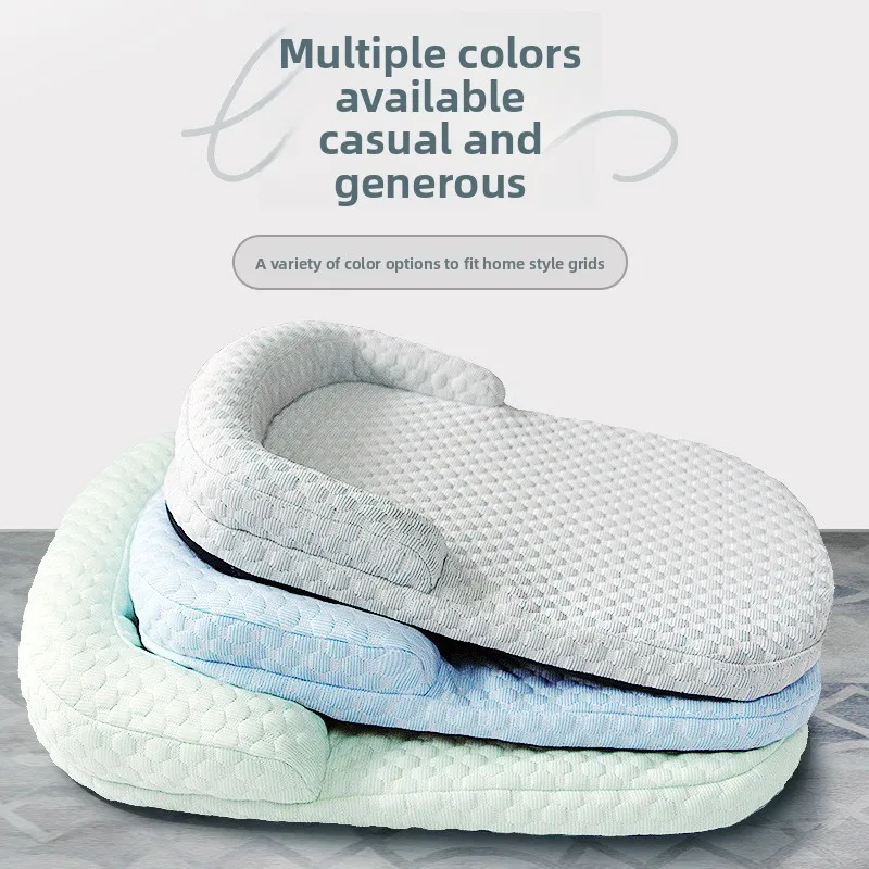 Breathable Spring Summer Cooling Large Dog Bed Ati-slip Cat Bed with Pillow Ice Silk Fabric Dog Bed for Small Dog Cushion Pet