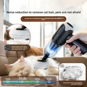 Car Vacuum Cleaner Pet Hair Remover Handheld Portable Cordless Vacuum Cleaner Carpet Crevice Cleaner Pet Supplies
