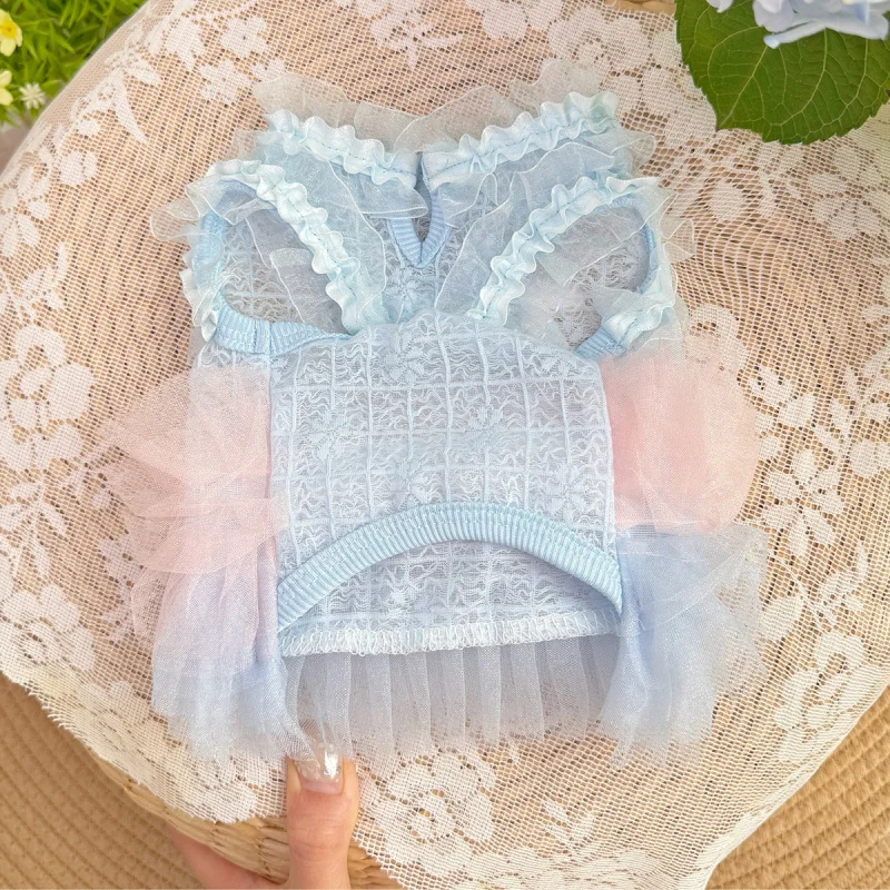 Fashion Chihuahua Pet Dress Gauze Skirt Small Pet Clothing Bichon Pomeranian Dog Fairy Dress Pet Cat Dog Clothes - Image 5
