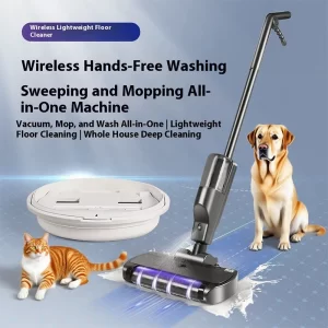 Electric Cleaning Brush 2-gear Electric Rotary Floor Scrubber Wireless Cordless 360 Adjust Extension Handle Home Cleaning Tools